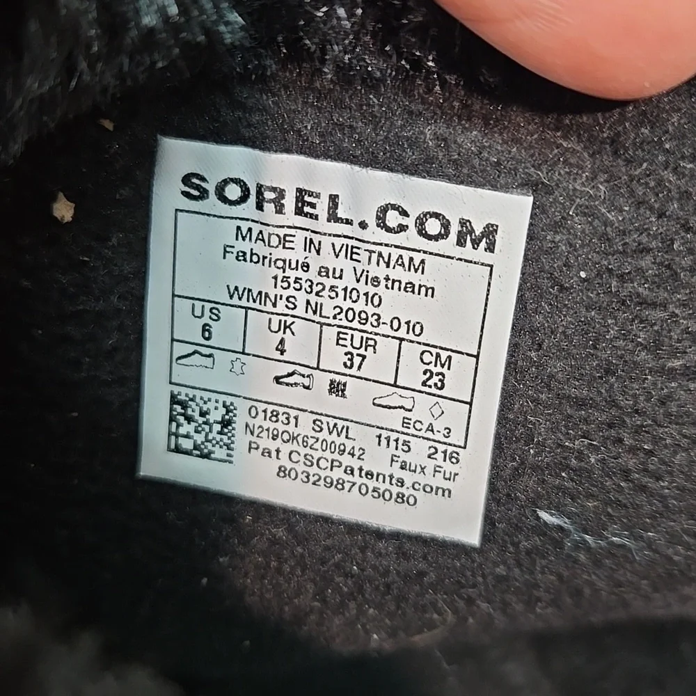 Sorel Women Tivoli High II Tall Duckboots Rubber Leather boots shoes sz 6
